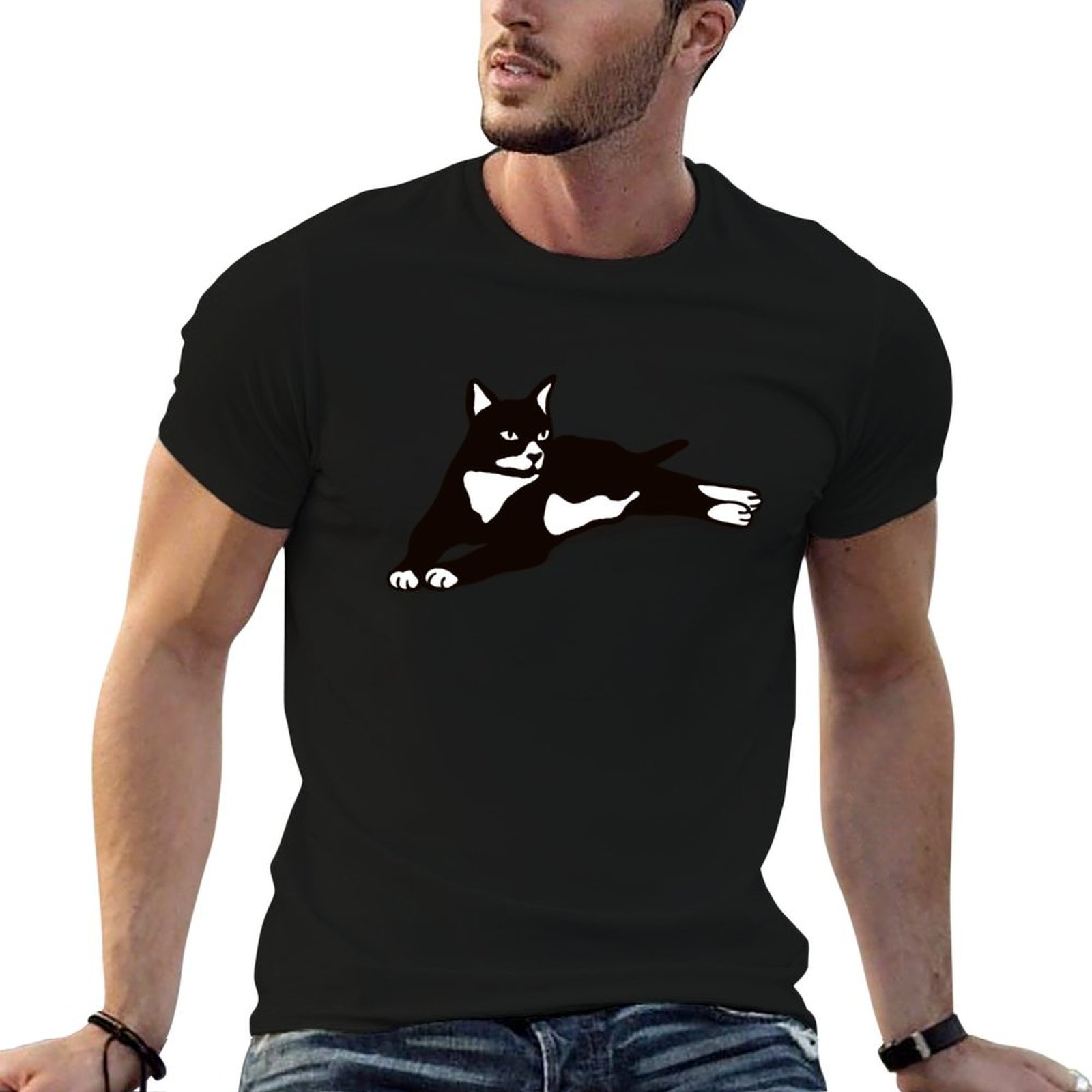 Running Gear Gifts For Men - タキシードキャット キャットレディ ギフト キャットママ タキシードギア Tシャツ