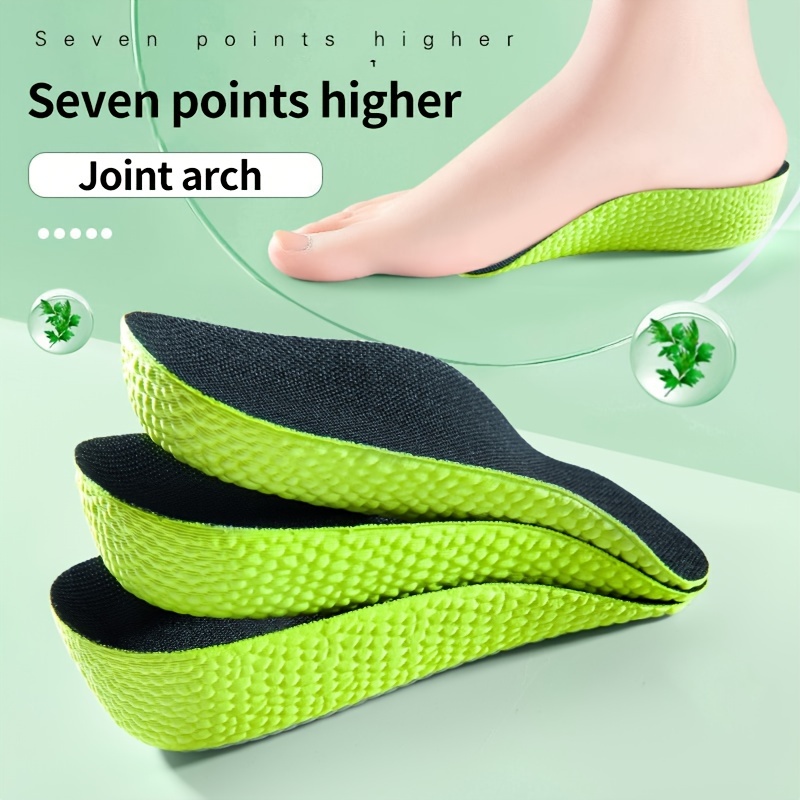 Insole Arch Support - 見えないインソール ハイアーチサポート 身長アップソール ハーフクッションシューズインサート ヒールリフト メモリーフォームシューパッド