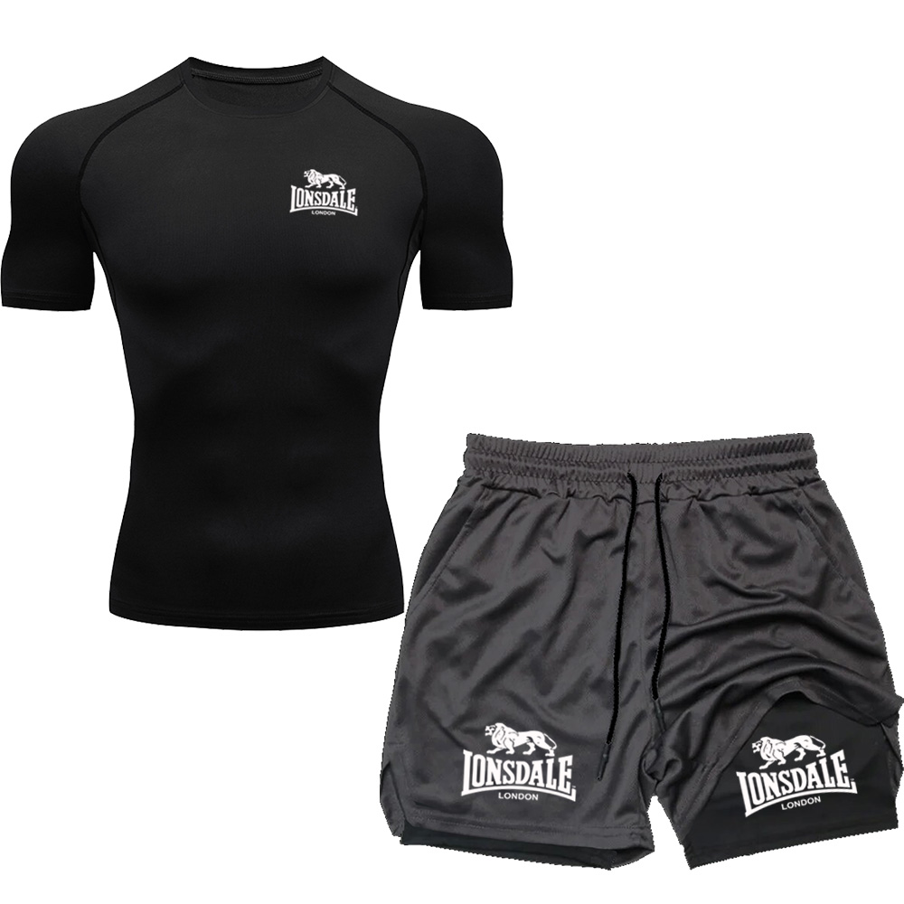 Running Jogging Gear - LONSDALE メンズ マルチポケットショーツ ビーチ スポーツ＆レジャーショーツ アウトドア