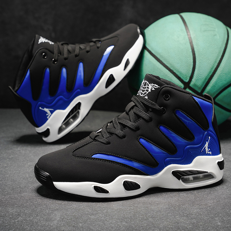 Running Gear Gifts For Men - メンズ通気性軽量ハイカットバスケットボールシューズ - 滑り止めラバーソール、幾何学模様デザイン、ランニング、トレーニング、カジュアルウェアに最適 - オールシーズン対応のスタイリッシュなスニーカー -