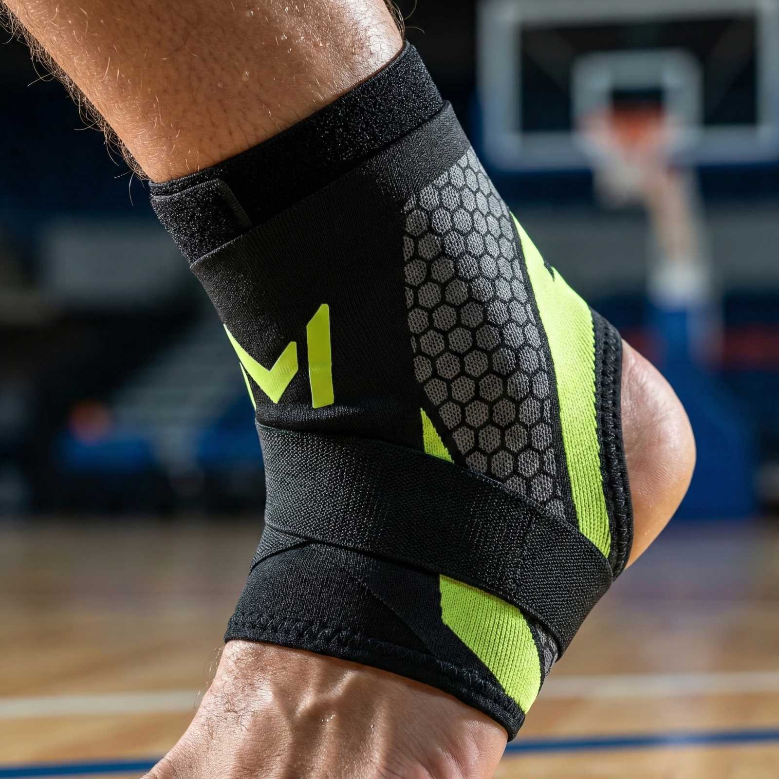 Running Recovery Gear - 1個入り足首プロテクター、運動サポート、捻挫防止スポーツサポート、捻挫回復用ブレース、スポーツ、バスケットボール、ランニング用