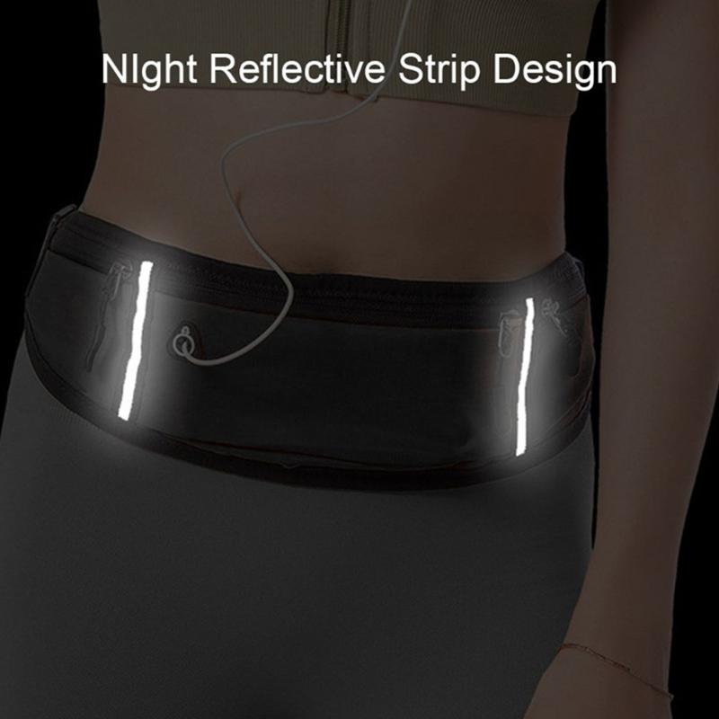 Running Jogging Gear - 防水電話ポーチ ランニングウエストベルト 調節可能 ユニセックス 伸縮性のあるスリムデザイン スポーツジョギングや毎日のエクササイズに最適
