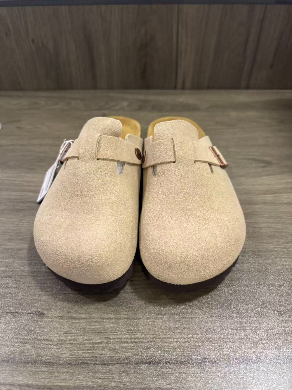 Insole Arch Support - 2026年ボストンスタイルスエードシューズ、調節可能なコルクインソール、アーチサポート付き、快適なニュートラルカジュアルスリッパ