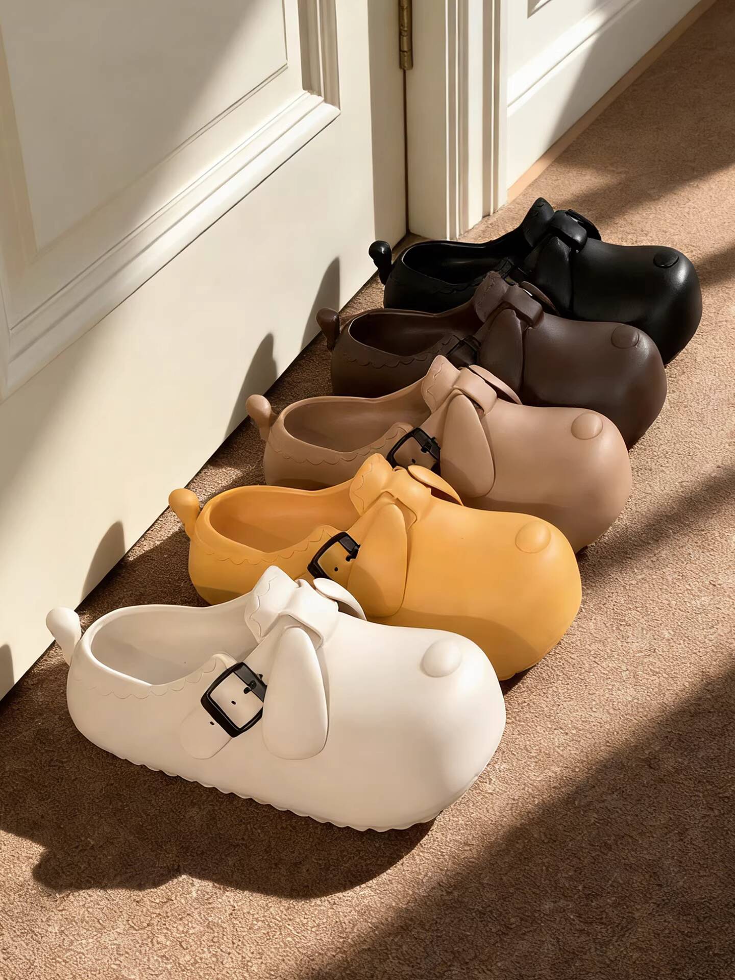 Insole Arch Support - 2026年新作 可愛い犬柄デザイン EVA素材 レディース クロッグ 防水