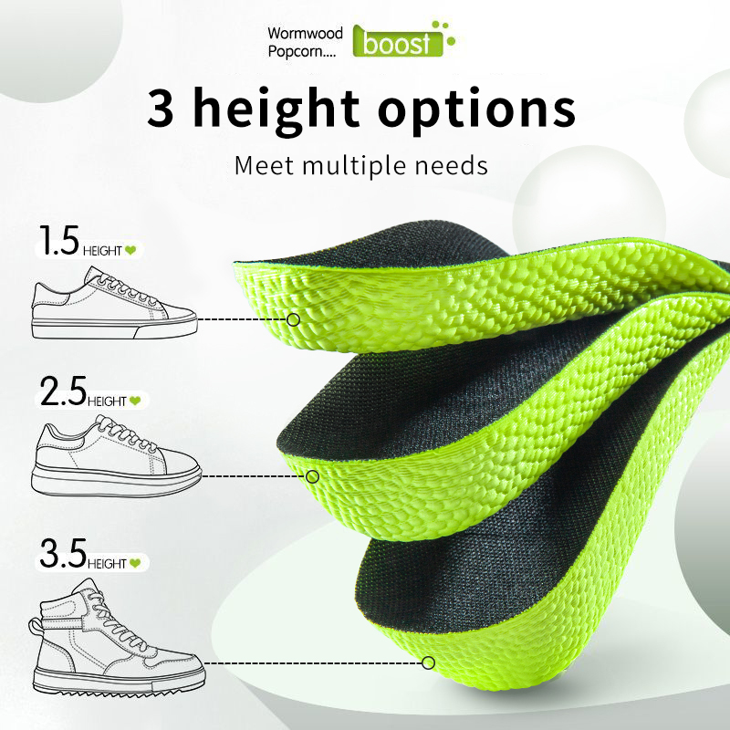 Insole Arch Support - 低反発身長増加インソール男性女性靴偏平足アーチサポート整形外科インソールスニーカーヒールリフトケアインソール