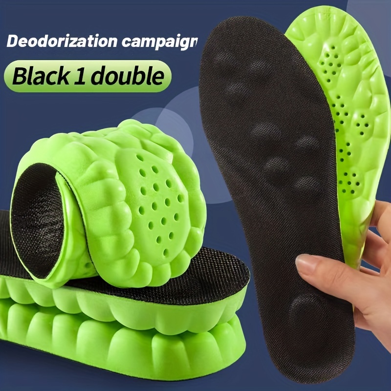 1 ペア 4D スーパーソフトスポーツシューズインソール足バ - Insole Arch Support のレビューと価格