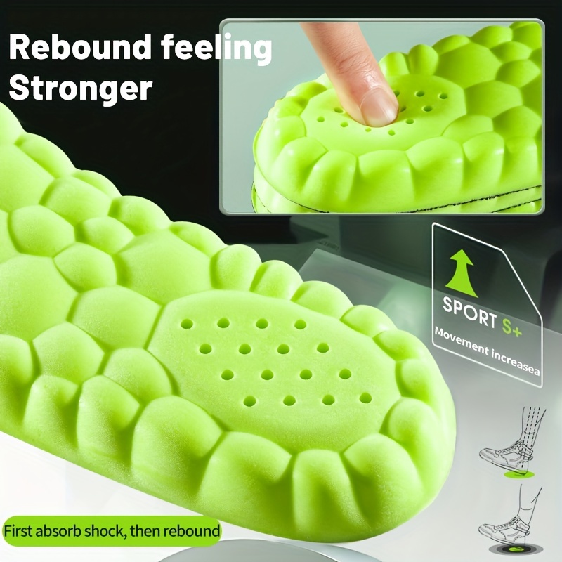 1 ペア 4D スーパーソフトスポーツシューズインソール足バ - Insole Arch Support のレビューと価格