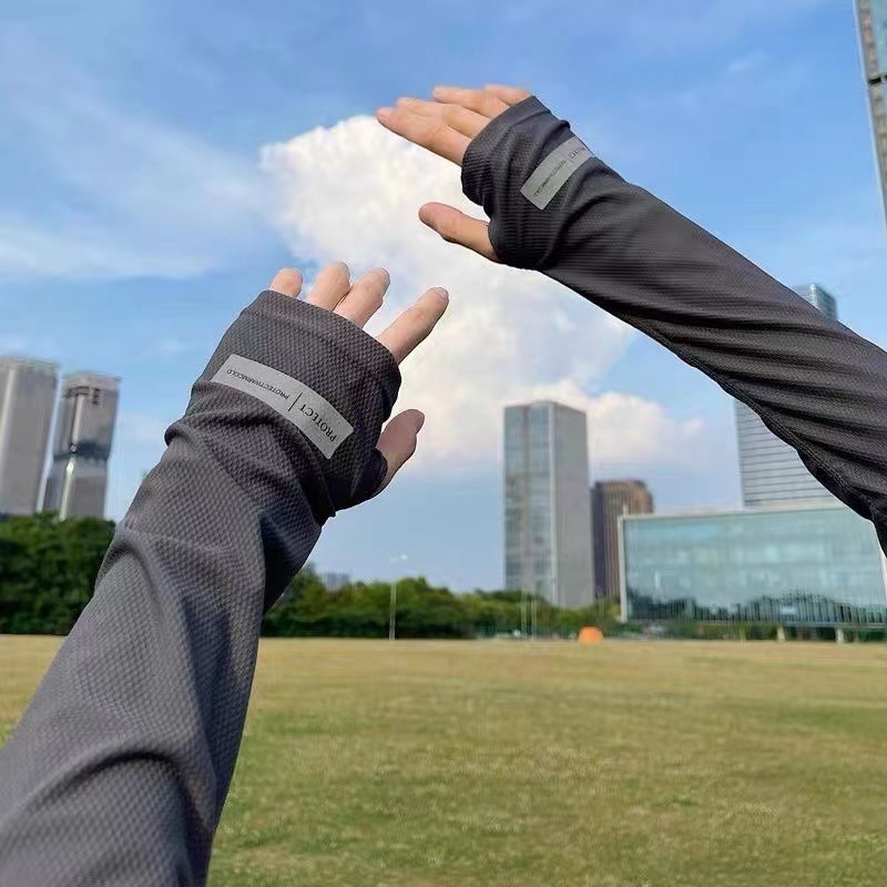 1 ペアユニセックス UV 冷却サンアームスリーブ通気性カバ - Running Gear Usa のレビューと価格