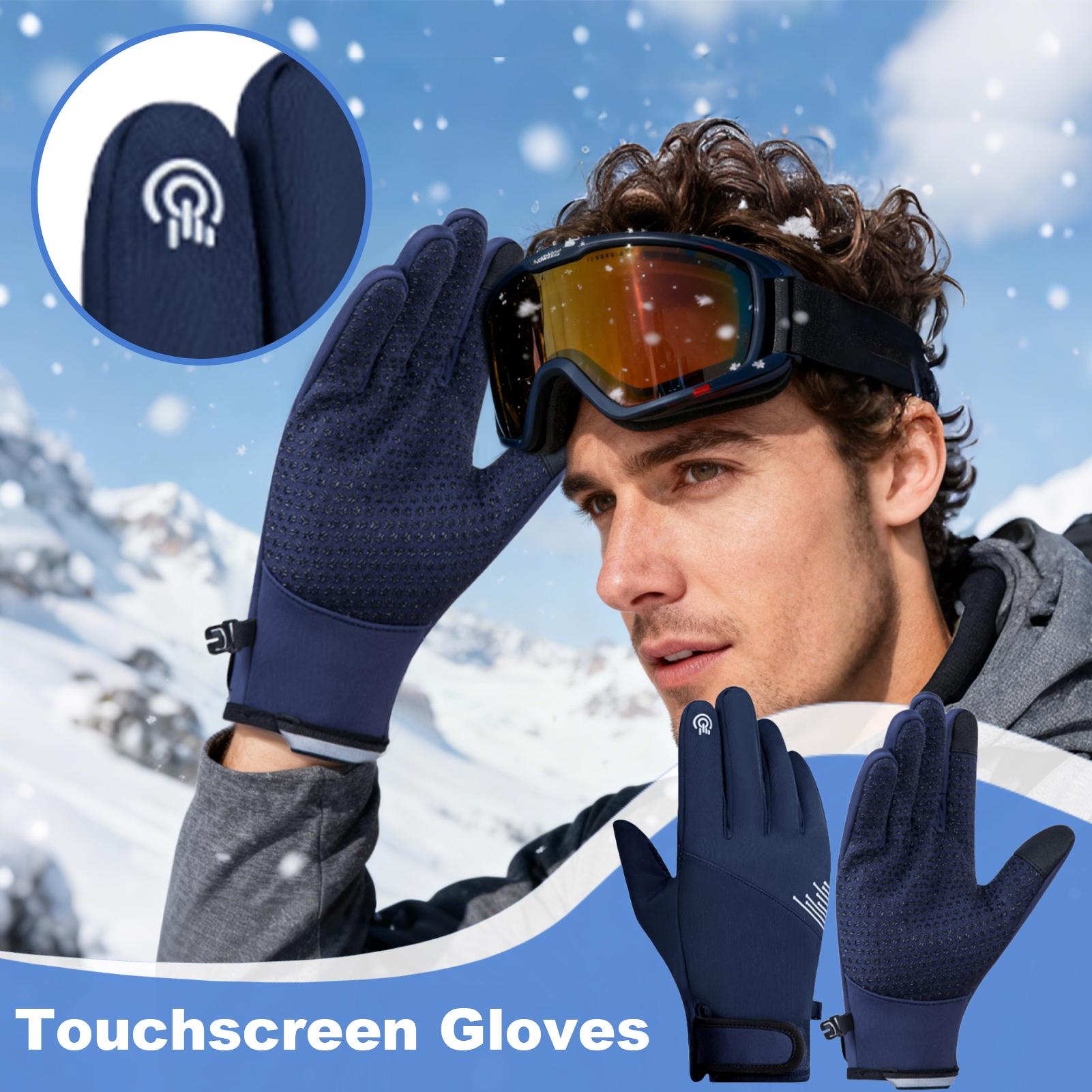 防寒手袋、アウトドアスポーツ用防風サーマルタッチスクリーン手 - Running Gear Cold Weather のレビューと価格
