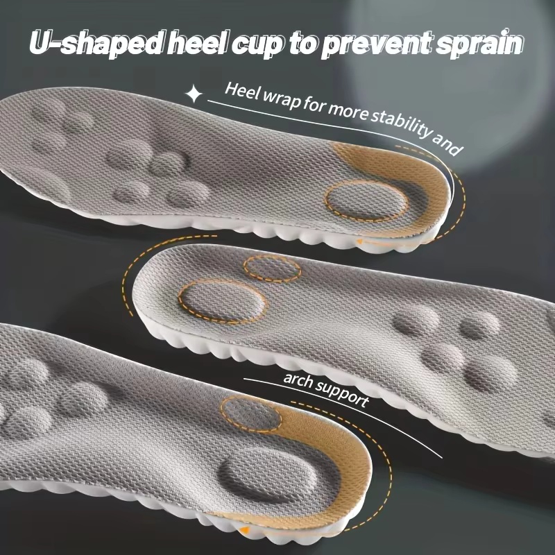 4枚組 4Dランニングインソール 超ソフト スポーツシューズ - Insole Arch Support のレビューと価格