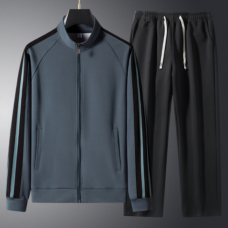 2026 ジッパースポーツ男性ランニングセットプリントスウェ - Running Jogging Gear のレビューと価格