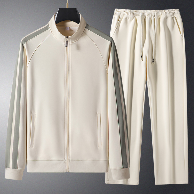 2026 ジッパースポーツ男性ランニングセットプリントスウェ - Running Jogging Gear のレビューと価格