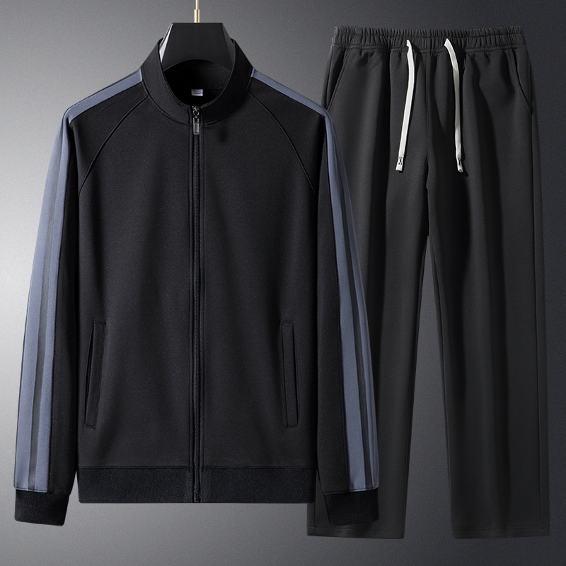 2026 ジッパースポーツ男性ランニングセットプリントスウェ - Running Jogging Gear のレビューと価格