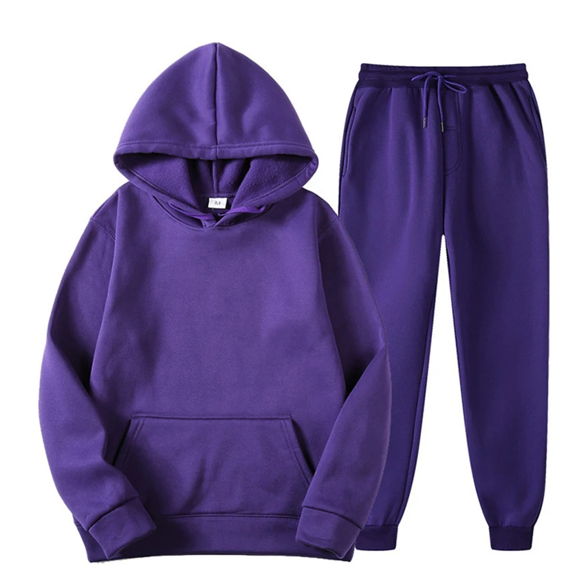 2024 冬のブランドジャージメンズセット長袖プルオーバー  - Running Jogging Gear のレビューと価格