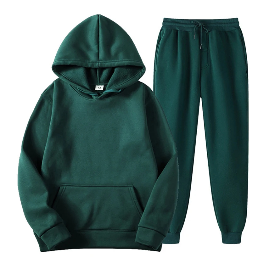 2024 冬のブランドジャージメンズセット長袖プルオーバー  - Running Jogging Gear のレビューと価格