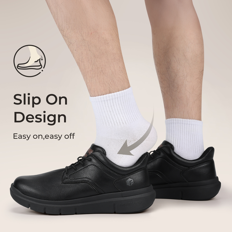 itVille メンズ 幅広レザー スリップオン カジュアル - Insole Arch Support のレビューと価格