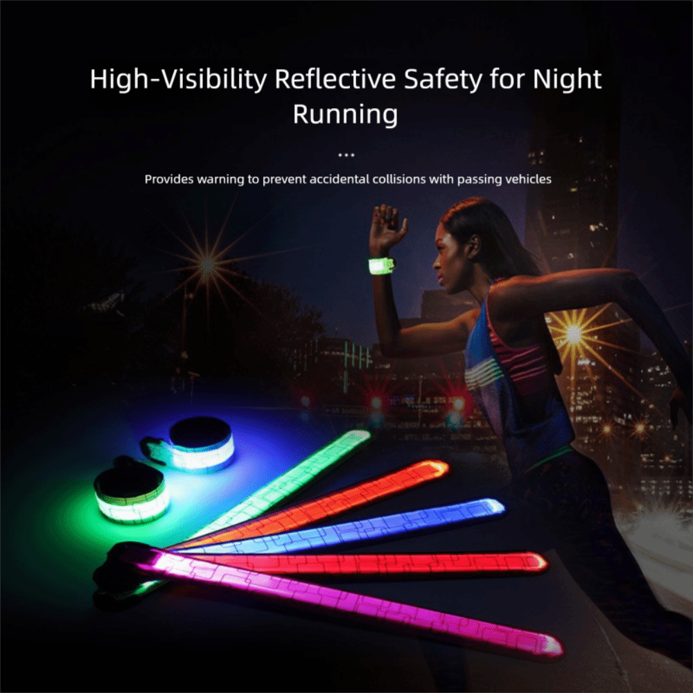 バッテリースタイルナイトランニングアームバンド 5 色高視認 - Running Gear Usa のレビューと価格