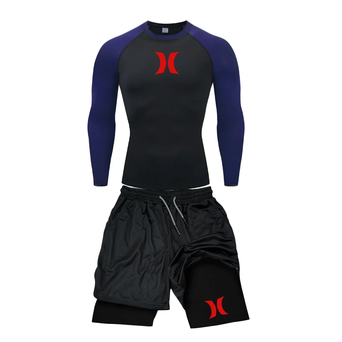 メンズ圧縮ランニングスーツジムタイツトレーニングスポーツウェ - Running Jogging Gear のレビューと価格