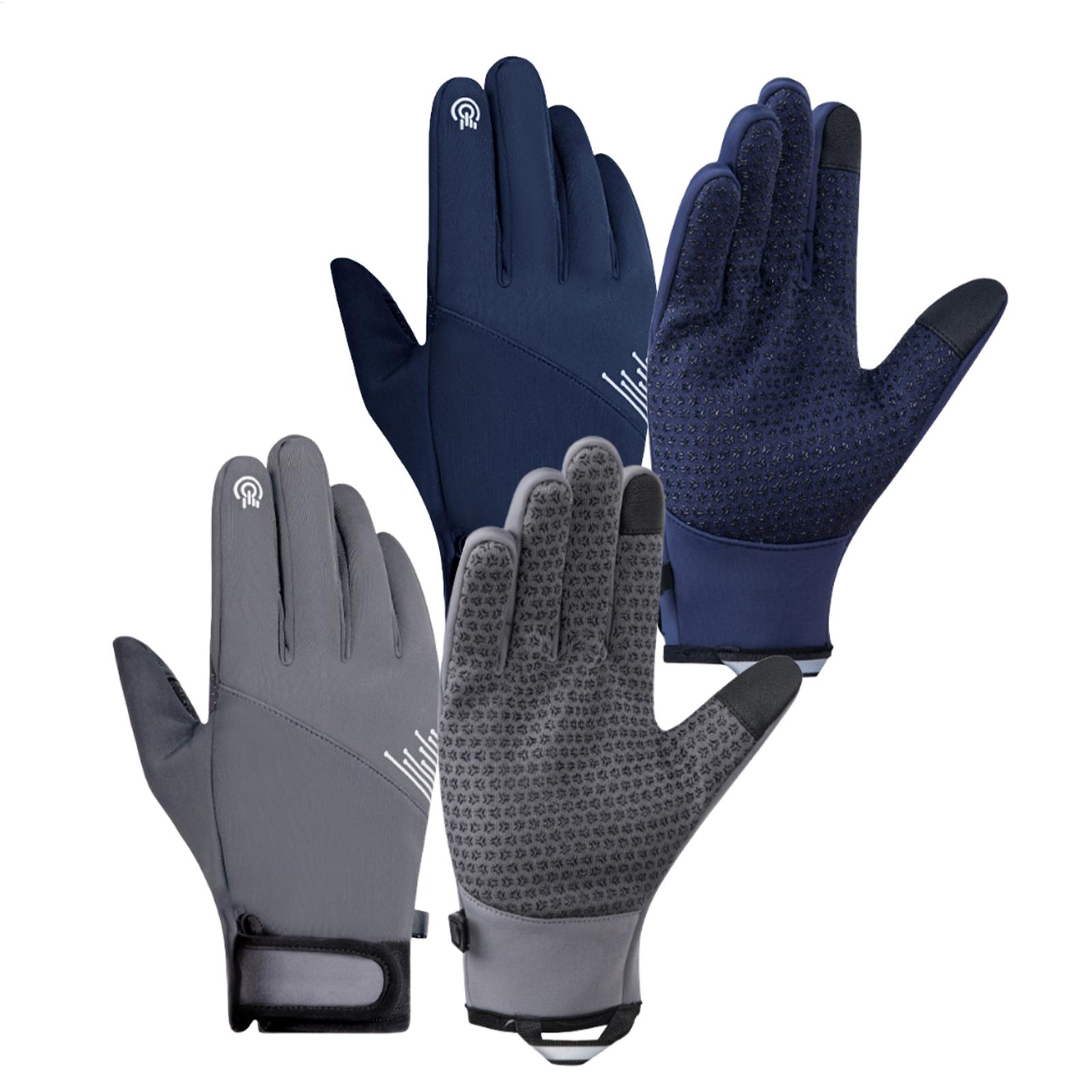 1 ペア冬用手袋防風タッチスクリーン防寒ギアスノーグローブラ - Running Gear Cold Weather のレビューと価格